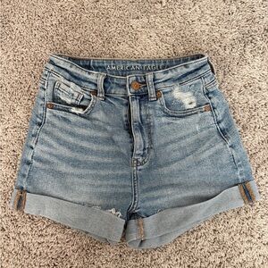 American Eagle Outfitters High Waisted Mom Denim Jean Shorts